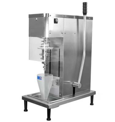 China Desktop Manual Yogurt Ice Cream Shake Machine Commercial Mixing Semi Automatic for sale