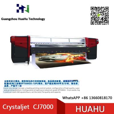 China Be Bill Printer with spt510-35pl/50pl/spt508GS-12pl 1440dpi advertising solvent printer for Crystaljet CJ 7000 printer for sale