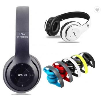 China BT\FM\AUX card. IN\TF New P47 Earphone Subwoofer Headset BT OEM Head-Mounted Gaming Headset Stereo Foldable Headset With Microphone for sale