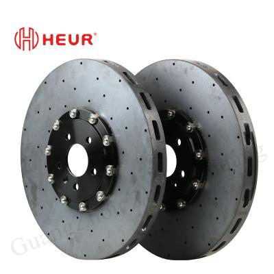 China HEUR Voorremset Keramische koolstofrotors (refit) 390*36MM Voor Nissan GTR35/32 Te koop