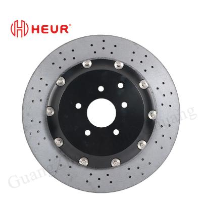 China HEUR Brake Carbon Ceramic Disc For Nissan Gtr Upgrade 380*28MM Rear Set for sale