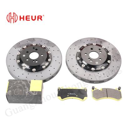 China HEUR Carbon Ceramic Brake Disc Voor Mercedes-Benz E63s W213 (Upgrade) 380mm Front Set Te koop