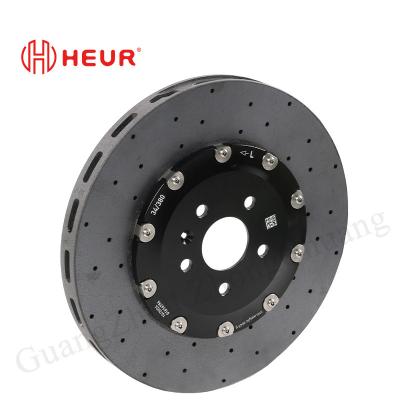 Cina Disco ceramico a carbonio per Volkswagen Tiguan Golf Upgrade 380*34mm in vendita