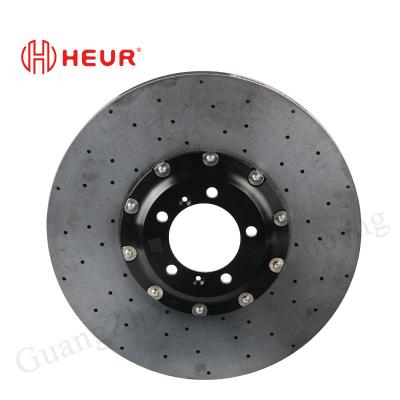 China Heur Brake Carbon Ceramic Disc For Porsche Cayenne S Gts Upgrade 440*40mm Front Set for sale