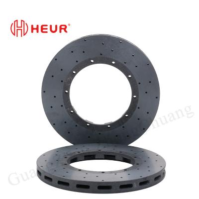 China Discos cerámicos de carbono de freno HEUR para Porsche 992 GT3RS (Actualización) - conjunto trasero de 380x32 mm en venta