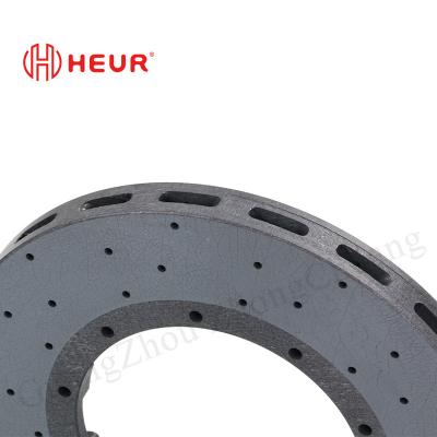 China HEUR Brake Carbon Ceramic Rotors For Tesla Model 3/Y Upgrade 380*70*34mm Front Set for sale