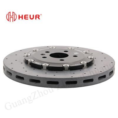 Cina Set freno anteriore HEUR Refit 355*54*28mm Disco di carbonio in ceramica per Mitsubishi L200 in vendita