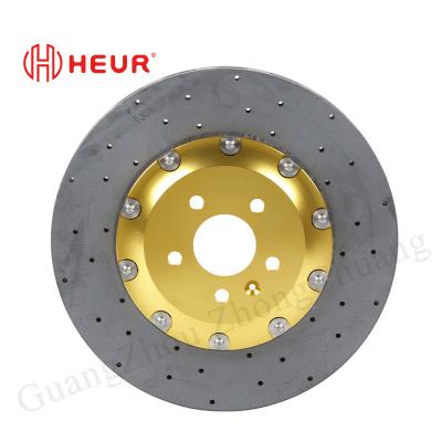 China Heur Brake Carbon Ceramic Disc For Audi Sq7 Sq5 Rsq8  Upgrade 380*36mm Front Set for sale