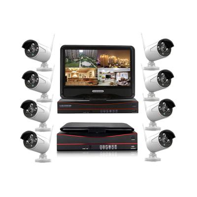 China Siren 8 Channel H.265 NVR POE HD 1080P CCTV IP Cameras Kits 8 CH Kits 8 CH Integrated Home CCTV System for sale