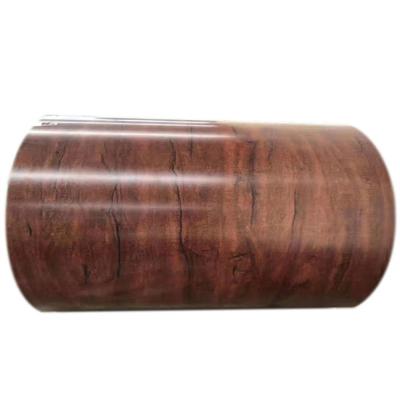 China Customizable Painted Aluminum Woodgrain Coil Pre-Painted Aluminum Coil Decoration Panels Maintenance Friendly Customizable for sale