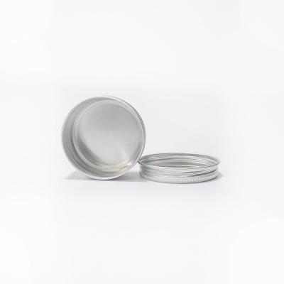 China Durable Round Silver Lid Tin Box Container Can Empty Lip Balm Aluminum Metal Cosmetic Jar for sale