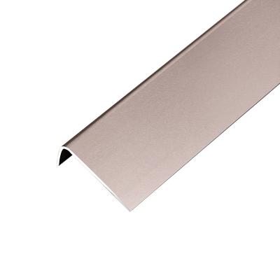 China Anti-Corrosion Decorations Rose Gold Aluminum T Channel Tile Edge Trim Decorative Corners Ceramic Protection Polished 304 Stainless Steel for sale