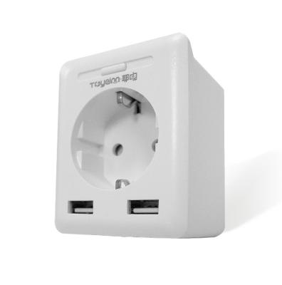 China EU Residential / General Purpose Type Wall Mounted Socket With USB Port Tuya Smart Quick Charging Socket for sale