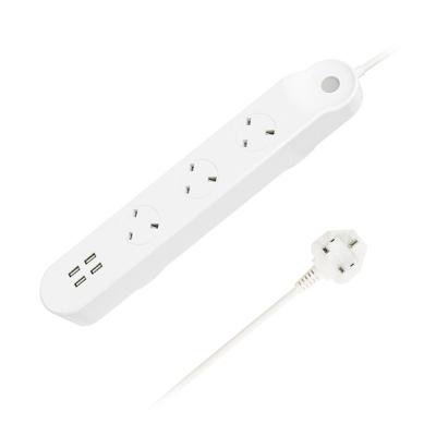 China TY-1912G1 Residential/General Purpose TUV Approved 3 Band 4 USB Wifi Power Strip UK Smart Surge Protector With Electricity Meter for sale