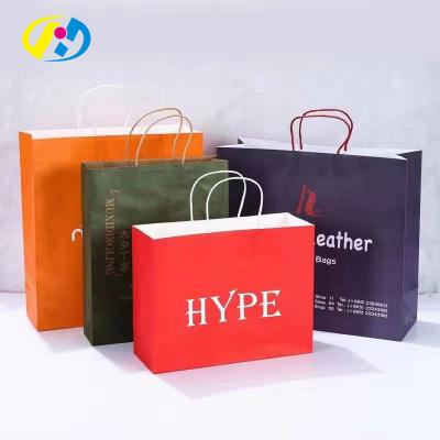 China Luxury Business Gift Handmade Custom Printing Packaging Paper Bag Low Moq Coated Cardboard Paper Bag for sale