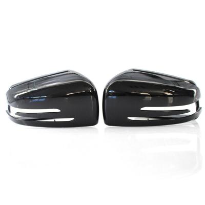 China ABS Glossy black  Mirror Cover for Mercedes Benz W204 W176 W212 CLA250 C63 A B C E S CLA GLA GLK Mirror Cover for sale