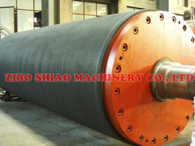 China Big Roller Diameter Press Roll , Paper Making Rolls For Rapid Dehydration for sale