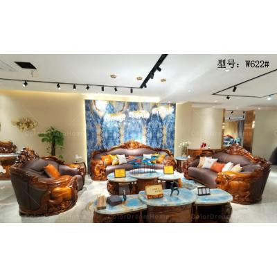 China Other Hot-selling Sofas in Leather Living Room Set Made in Southeast Asia 1+2+3 Wooden Sofas Chinese Factory for sale