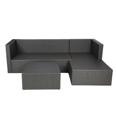 China Modern All Weather Wicker Tropical Garden Rattan Furniture Premium Outdoor Sofa Set for sale