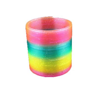 China Display relax toys hot sale super elastic magic pull ring rainbow circle children's toy high for sale