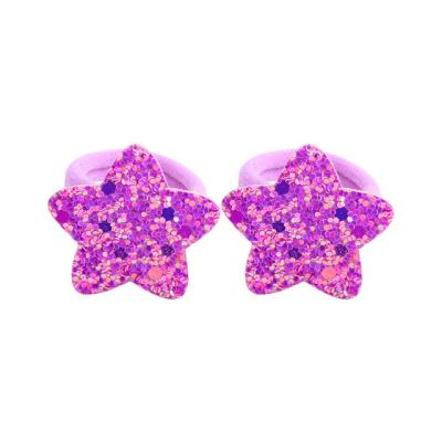 China Latest hot sale party hair accessories cute cute children star bow hair ring for sale