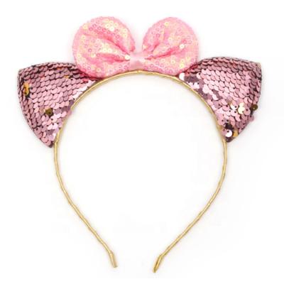 China Fashional Cute Lady Hot Sale Baby Fashional Girl Hairpin Kids Headband Bow Gift Fair Fabric Pretty Accessories For Party for sale