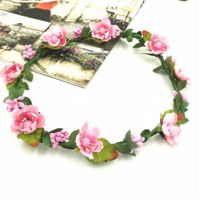 China Fashionable Plum Blossom Bride Bridesmaid Wedding Cloth Party Headdress Braid Corolla Birthday Decoration for sale