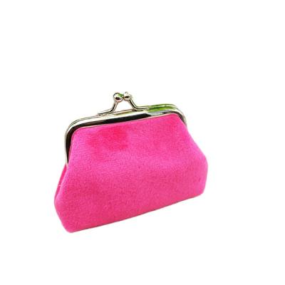 China Custom Foldable Plush Color Candy Color Coin Purse Bag Creative Gift Toy Wallet for sale