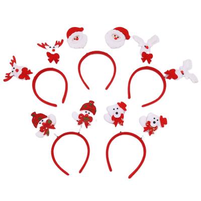 China Christmas Factory Fashion Cute Light Headband Decoration Light Headband For Christmas Party Santa Claus Lovely Animal for sale