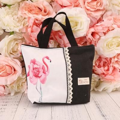 China Vintage OEM Handbags High Quality Portable Fashion Canvas Simple Lady Handbag Chains Storage Bag For Girls for sale