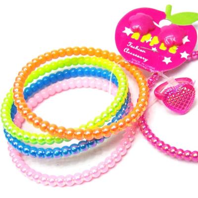 China Wholesale 2016 Plastic Bracelet Kids Beads Jewelry Bracelet Cute Gift Accessory for sale