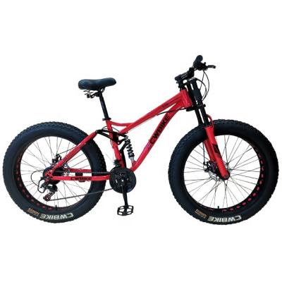 China CHAOWANG Steel Good Quality Bicycles Framed Snow Bike 26 Inch With 21 Speed ​​26*4.0 Tire Fat Snow Bicycle Disc Brake for sale