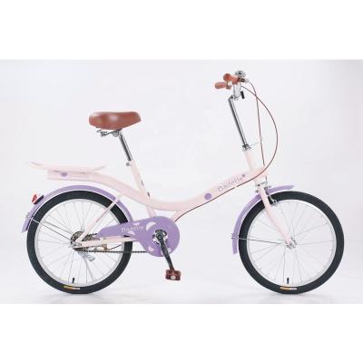 China 20 Inch Steel City Bicycle Women Student Bike Carbon Popular Purple Pink Lady Classic Retro Road Bike OEM Blue OEM Customized Manufacturer for sale