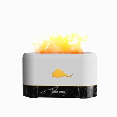 China Household Hot Sale USB 3D Mist Air Humidifier Remote Control Ultrasonic Essential Oil Aroma Flame Diffuser for sale