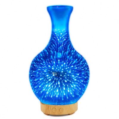 China Portable Lamp Glass Bottle Aroma RV Party 3D Humidification Firework Essential Oil Humidifier 7 Color LED Night Light Diffuser 7 LED for sale