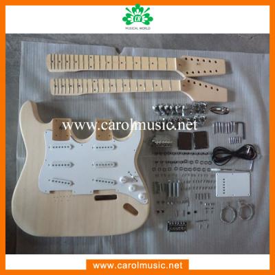 China Basswood GK070 DIY Electric Guitar Kits Double Neck for sale