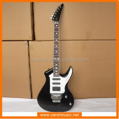 China Basswood EDT010 Musical Instruments Cool Design Black Electric Guitar for sale