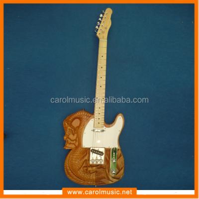 China Mahogany EGV006 China made unusual electric guitar for sale