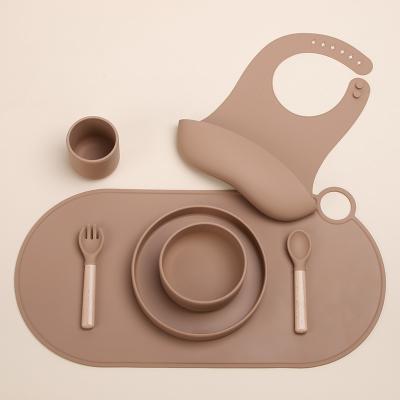 China Modern Bohemian Table Heat Resistant Viable Matt Kids Style Silicone Placemat for sale