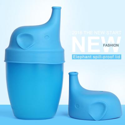 China Viable Baby Products Sippy Cup Lid Silicone , Elephant Baby Silicone Sippy Cup Lid for sale