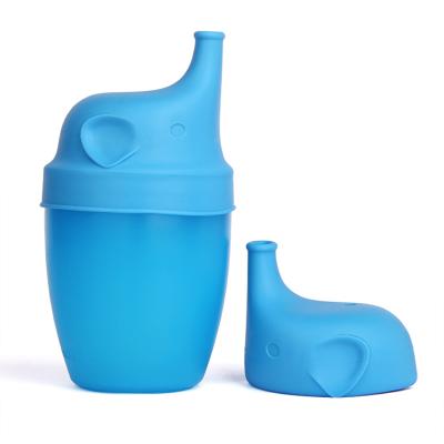 China Wholesale 100% New Design BPA Free Silicone Baby Sippy Cup Puddle Proof for sale