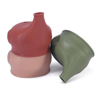 China Reusable Stretch Child Safe Lids Silicon Sippy Cup Cover Silicone Drinks Cup Lid Rubber Lid for sale