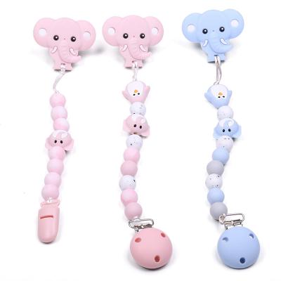 China BPA Free Baby Products Baby Pacifier Clip Holder, Teething Baby Pacifier Clip Silicone for sale