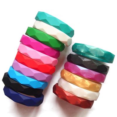 China Non-Toxic Wholesale Silicone Teether Infant Teething Bracelets for sale