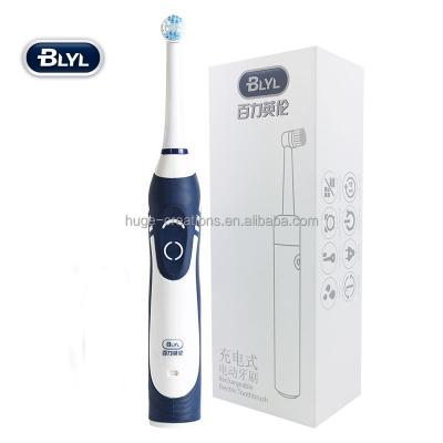 China Professional China OEM/ODM Battery Operated Toothbrush Manufacturer for Child and Adult Rotating Shafe Rechargeable Electric Toothbrush TB-1029 for sale