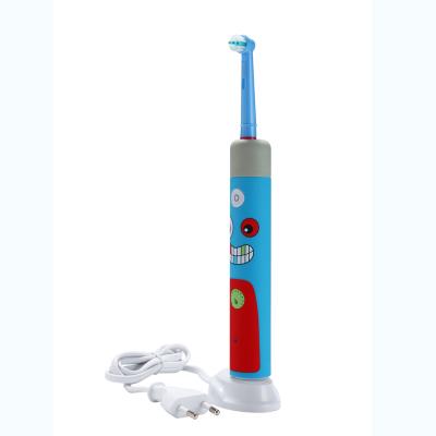 China Kids Waterproof Rotary Portable Waterproof Cartoon Electric Toothbrush For Kids Soft Hair for sale