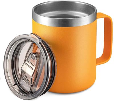 China Vacuum Stainless Steel Beer Mug With Handle Double Wall Vacuum Insulated Travel Mug Pint Travel Mug Mug for sale