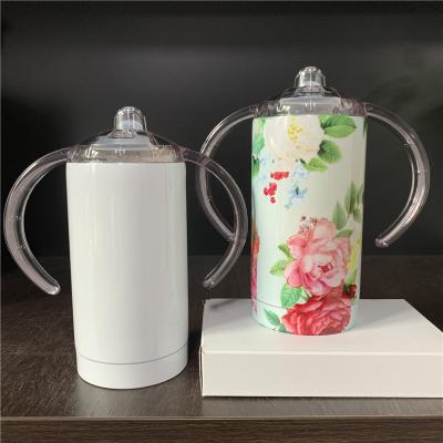 China Viable Ready To Ship Infan Oily Nipple 12oz 360ml Sippy Straight Insulated Mug For Dye Sublimation Heat Press for sale