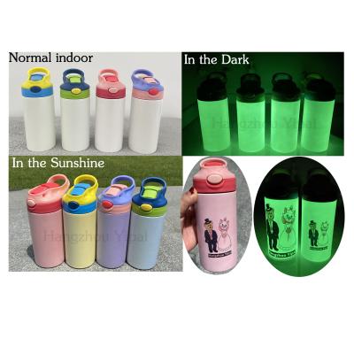 China Sublimation 12oz 350mlUV Viable Blank Blank Color Changing Glitter Tumbler For Blank Sublimation Transfer for sale