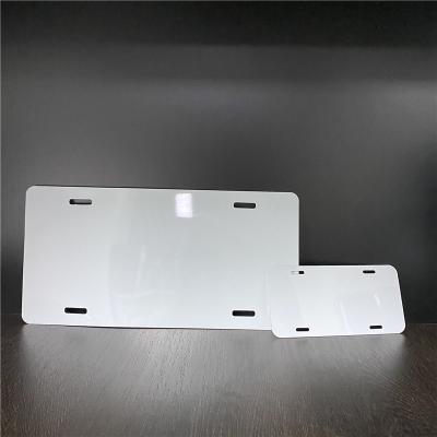 China Full Flat Glossy SUBLIMATION GLOSS PLATE White Aluminum Motorcycle Printing License For Sublimation 6